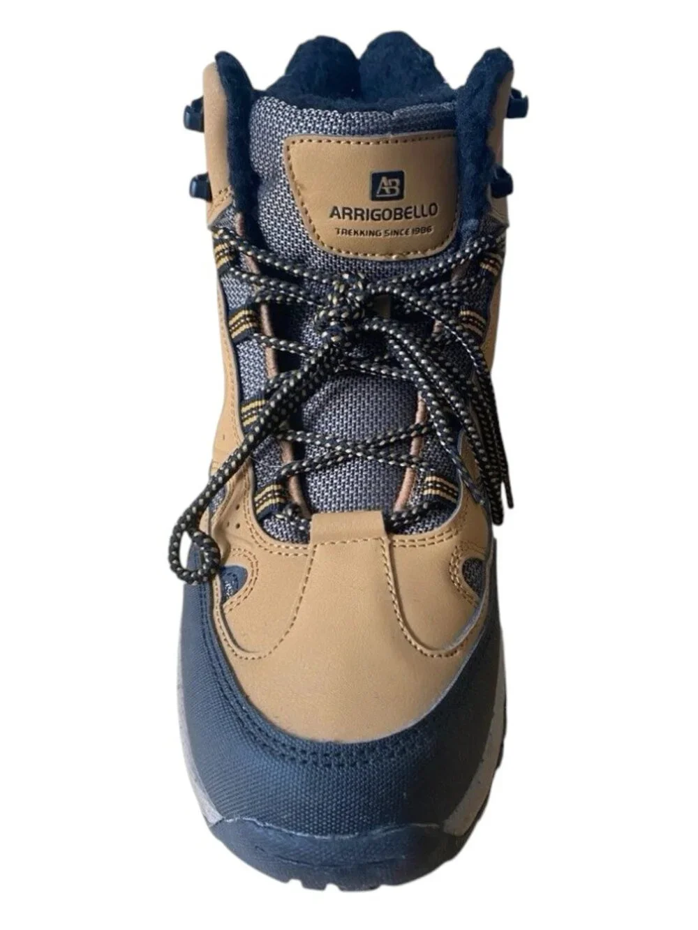 Arrigo bello Men's Snow Boots Size 9.5 Brown Hiking Winter Snow Boots